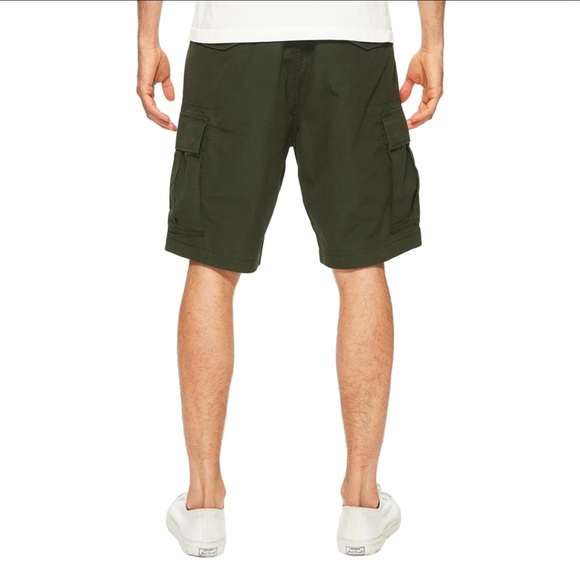 Levi's Cargo Shorts Men's Size 36 Racing Green True Chino Carrier Cotton Ripstop - Picture 5 of 11